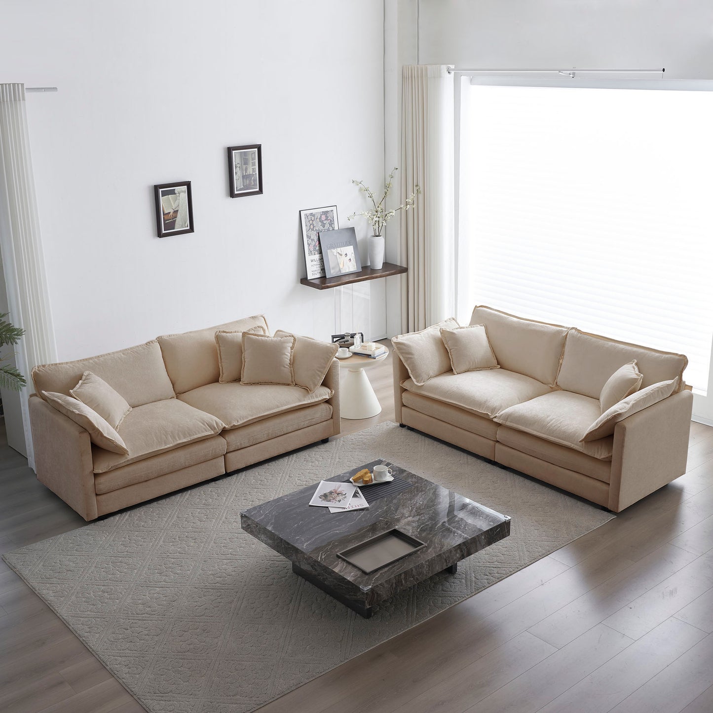 Allure Sofa Set 1  Two Seater Sofa + 1  Two Seater Sofa