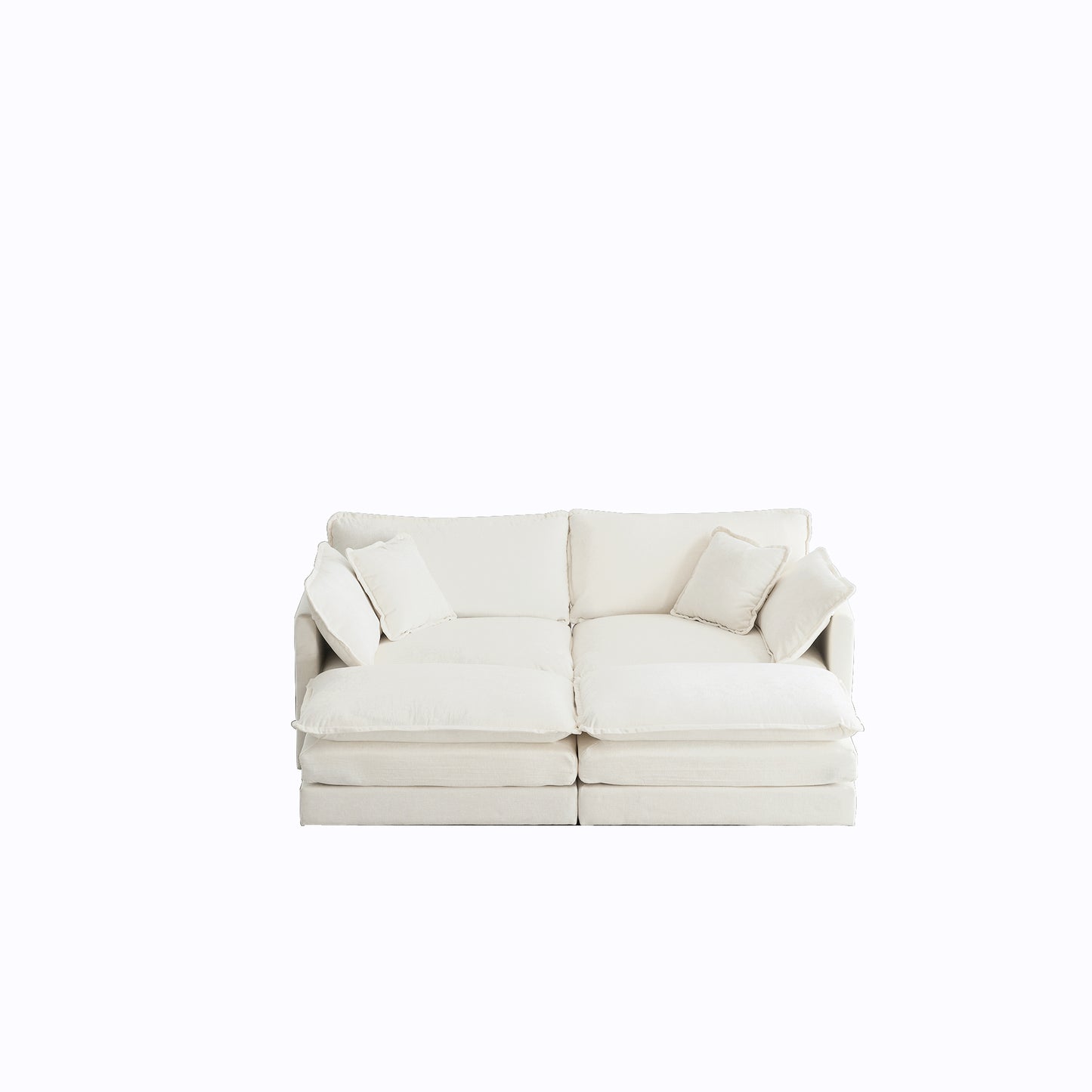 Allure Sofa Set 1  Two Seater Sofa + 2 Ottomans