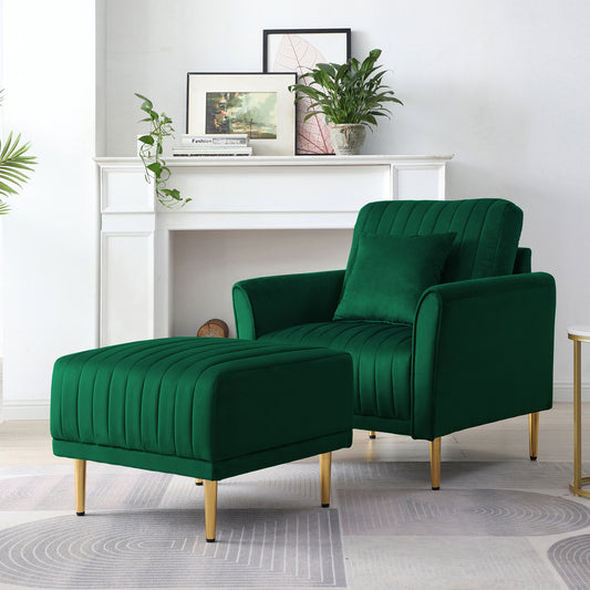 Valentina Arm Chair With Ottoman