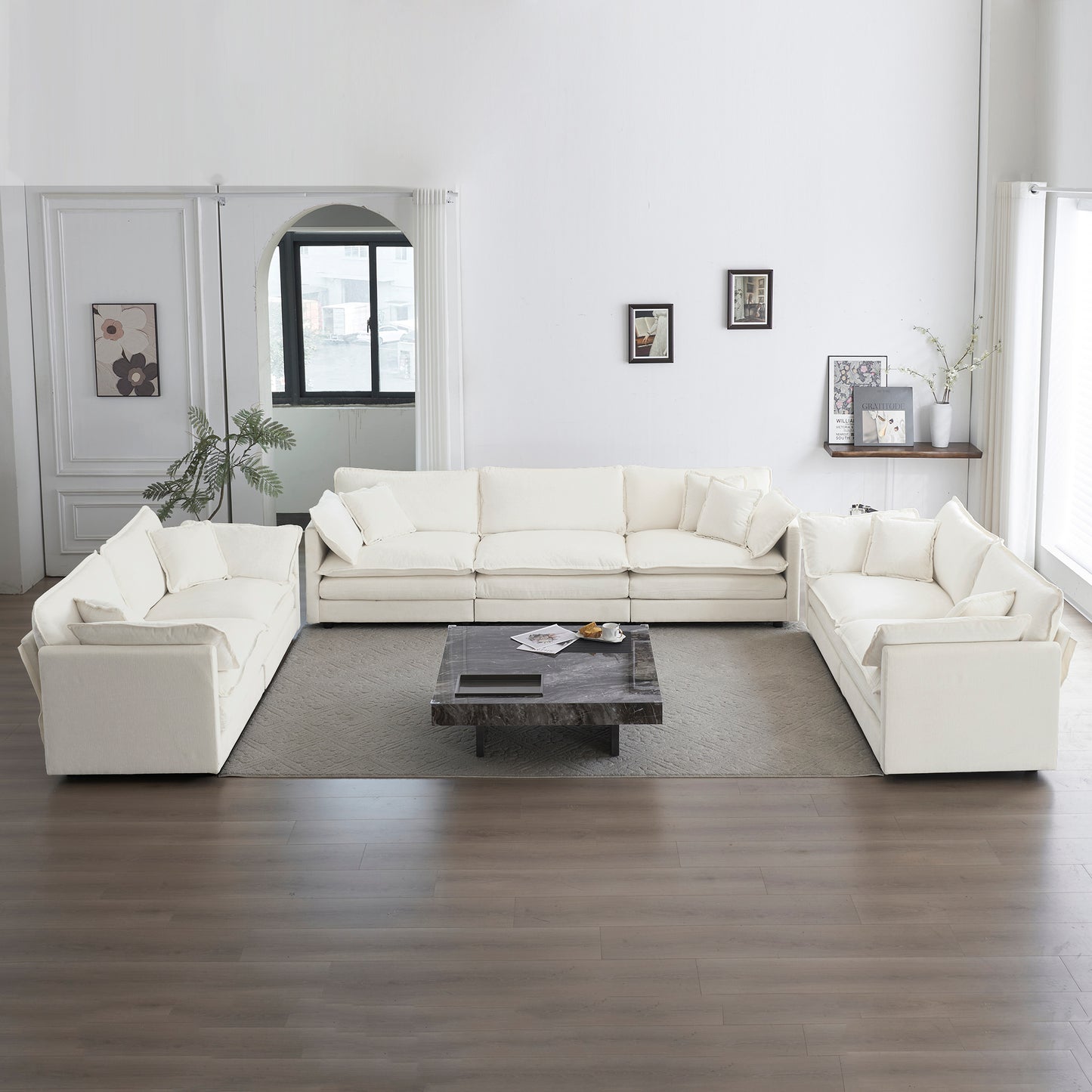 Allure Sofa Set 1  Two Seater Sofa + 1  Two Seater Sofa + 1  Three Seater Sofa